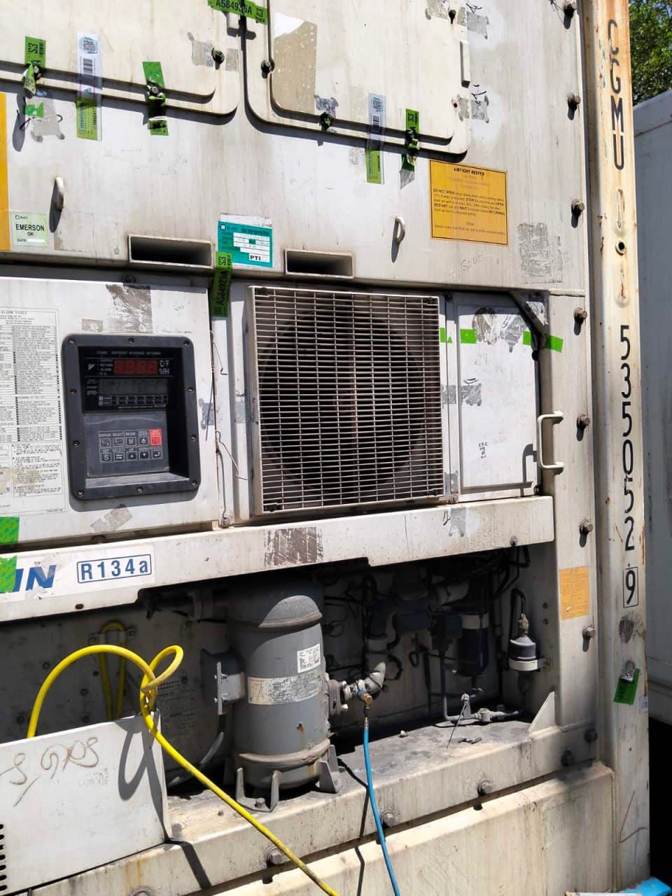PTI-проверка рефконтейнера Daikin по показаниям контроллера