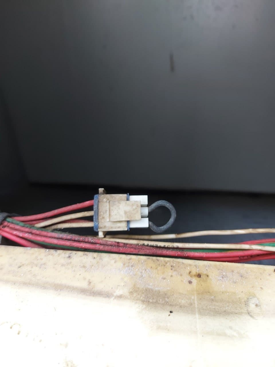 Faulty reefer temperature sensor — before replacement